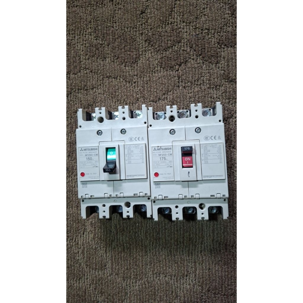 MCCB MITSUBISHI 150A,175A,250A SECOND NORMAL