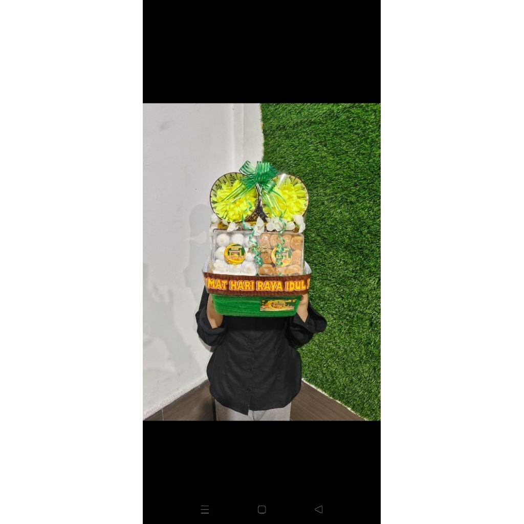 HAMPERS PARSEL HANTARAN MANGKOK KERAMIK KUE KERING PREMIUM IDUL FITRI LEBARAN PALEMBANG