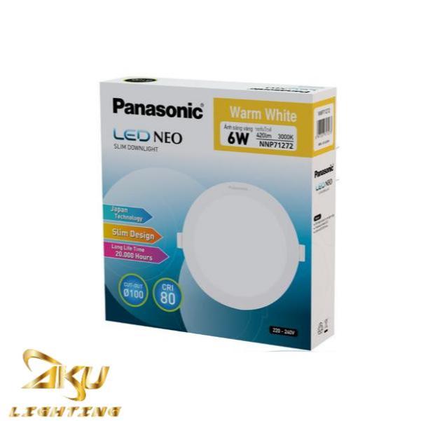 Panasonic Lampu LED Neo Slim Downlight 6 Watt 3000K 4000K 6500K Diameter 100mm