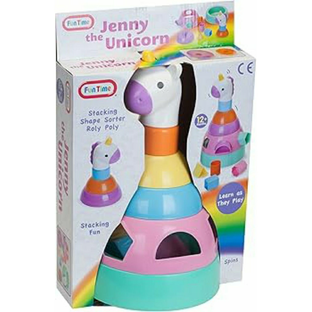 Mainan Funtime Jenny The Unicorn Activity Shape Sorter