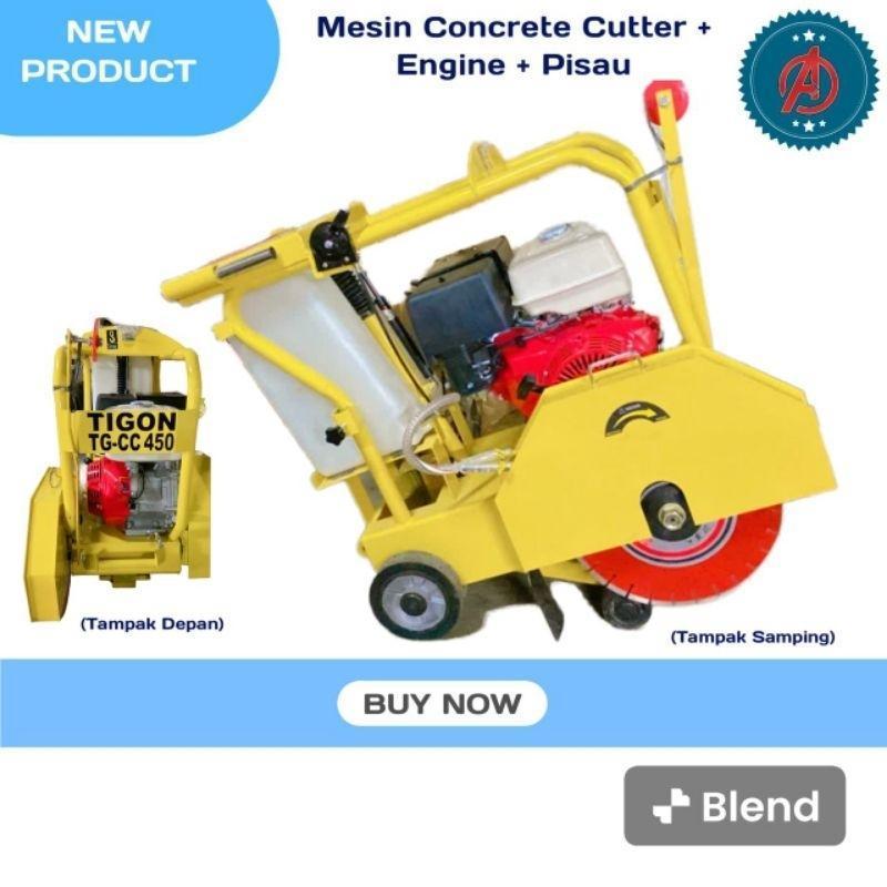Mesin Potong Aspal + Honda GX 270 / General GX390 13HP + Mata 16" Asphalt Concrete Cutter Untuk Poto