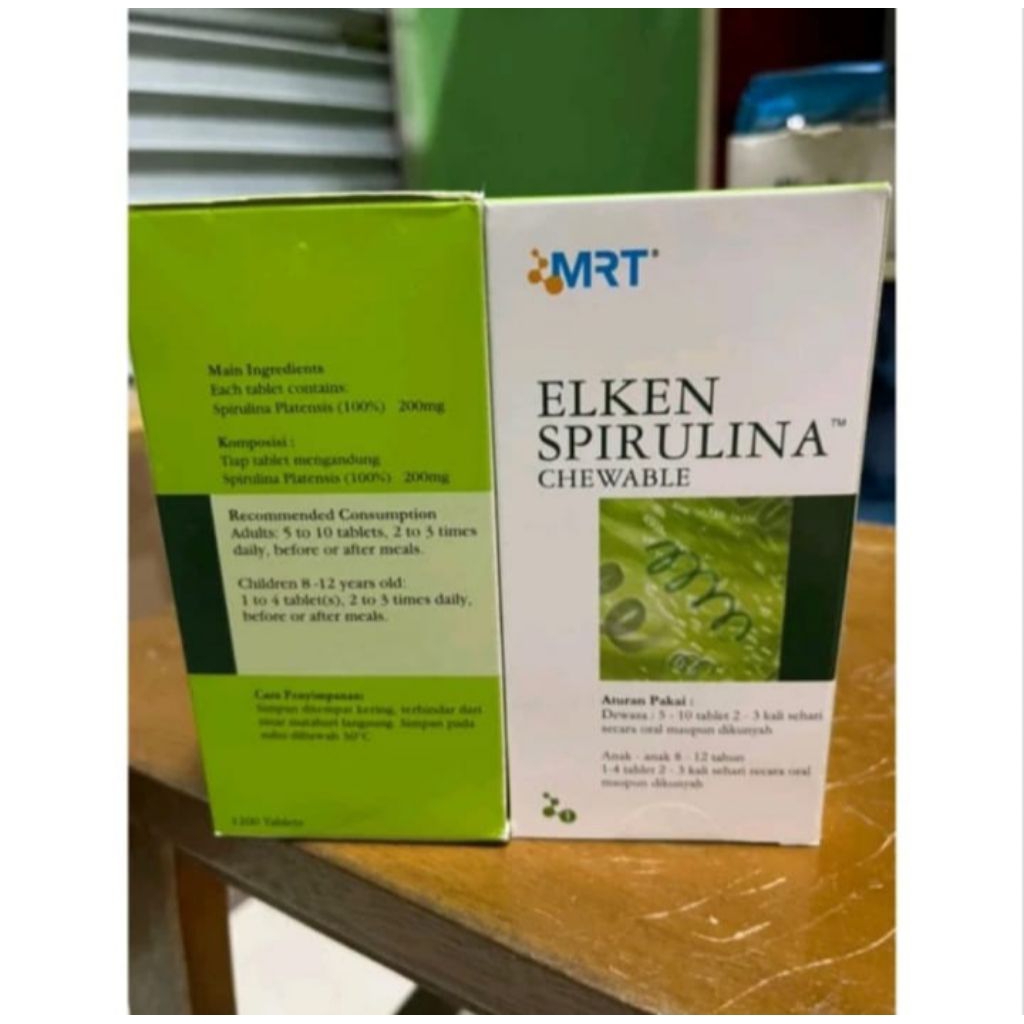Elken Spirulina isi 1200 tablet