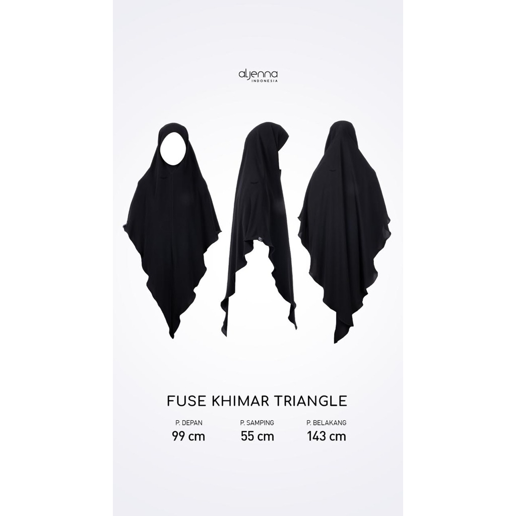 Aljenna - Fuse Khimar Triangle JB Premium Jetblack