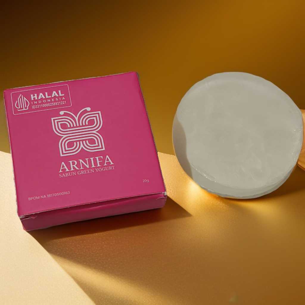 Sabun Arnifa - Sabun Glowing Green Yogurt Original 100% Asli