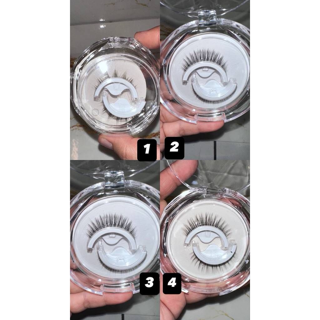 BULU MATA TANPA LEM / BULU MATA MAGNET / BULU MATA PALSU TANPA LEM / FAKE EYELASH LANGSUNG TEMPEL