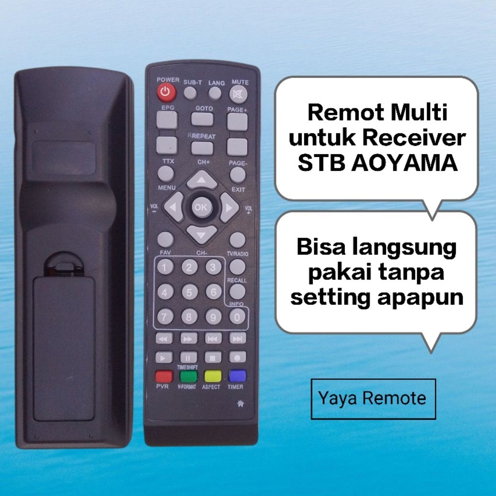 Remot remote Multi untuk Receiver STB AOYAMA