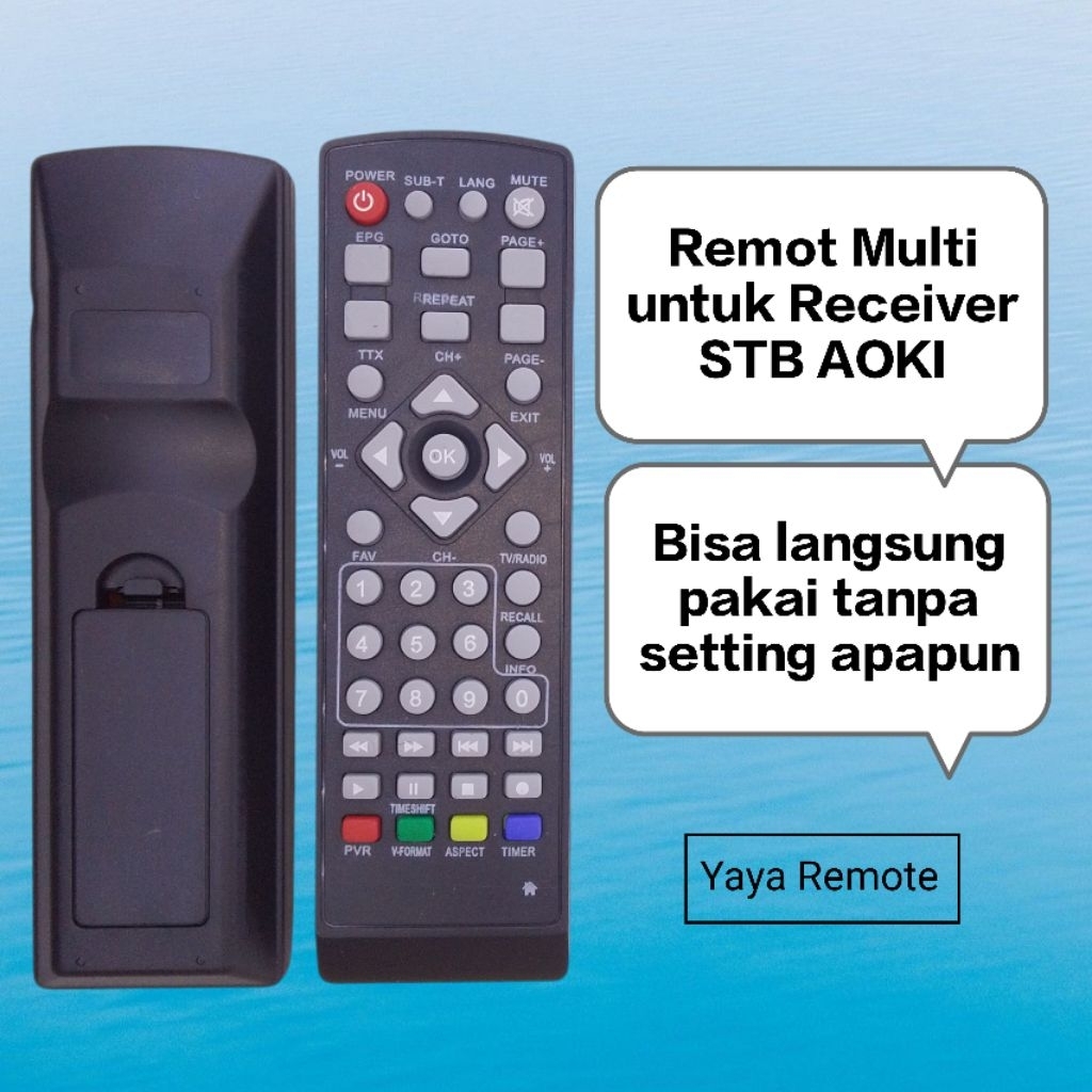 Remot remote Multi untuk receiver STB AOKI