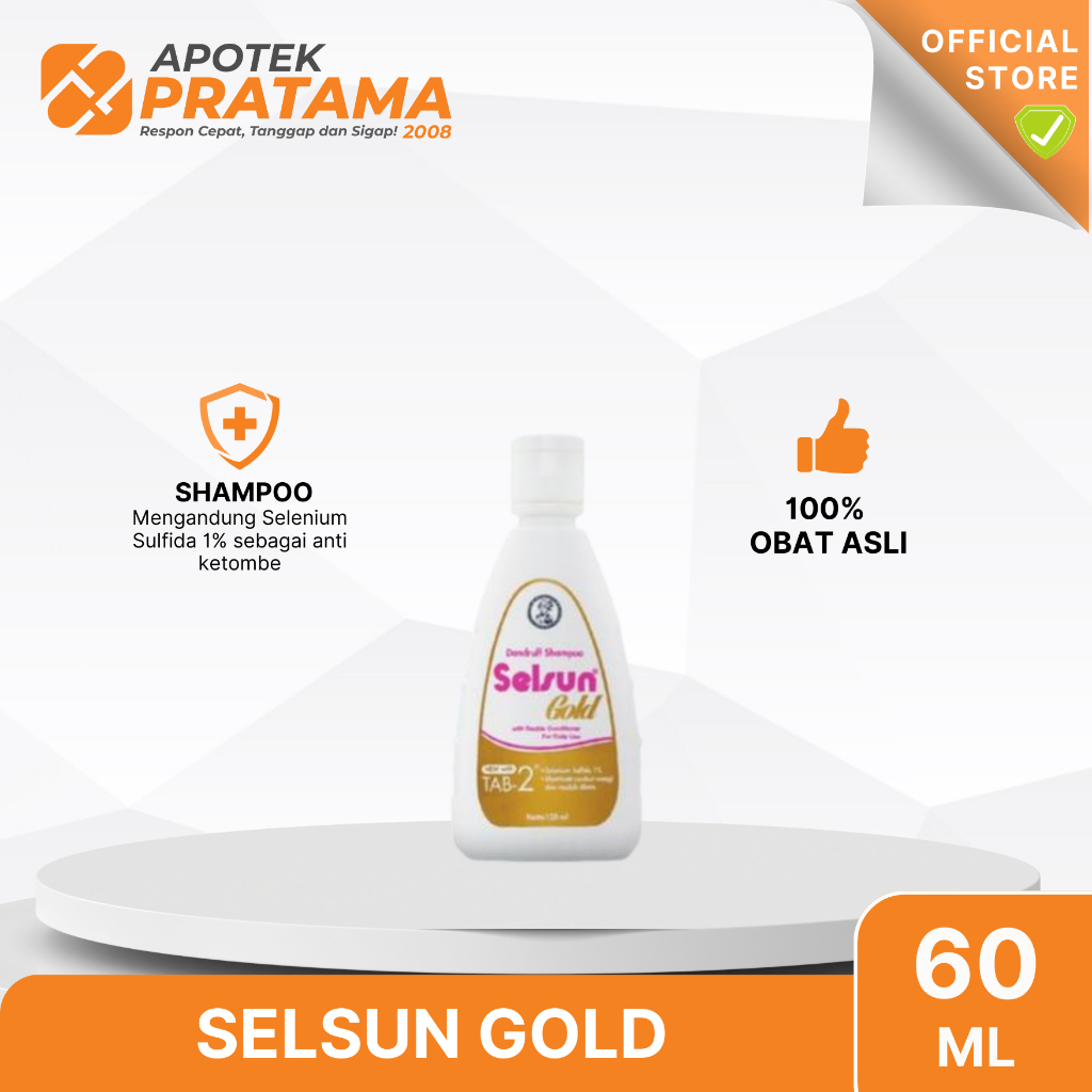 SELSUN GOLD 60ML SAMPO ANTI KETOMBE