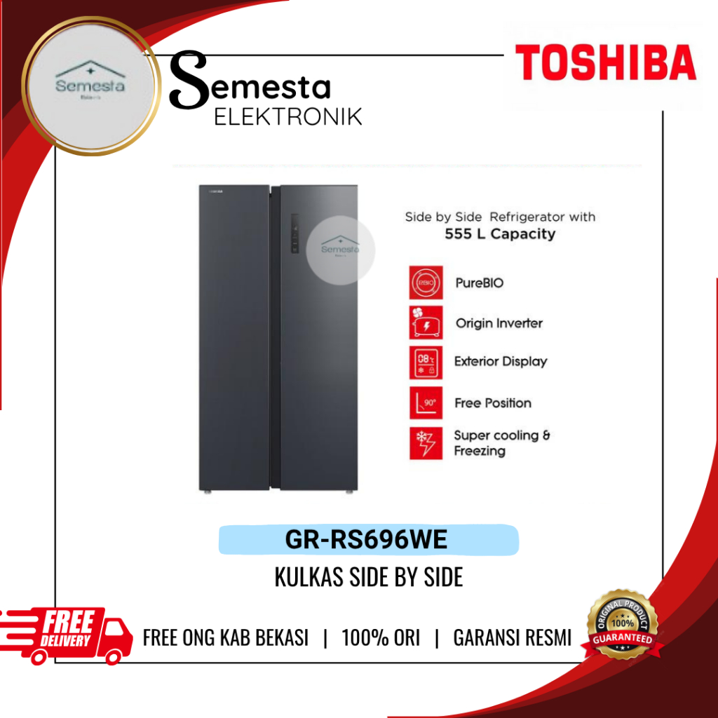 Toshiba GR-RS696WE-PMF(06) Kulkas