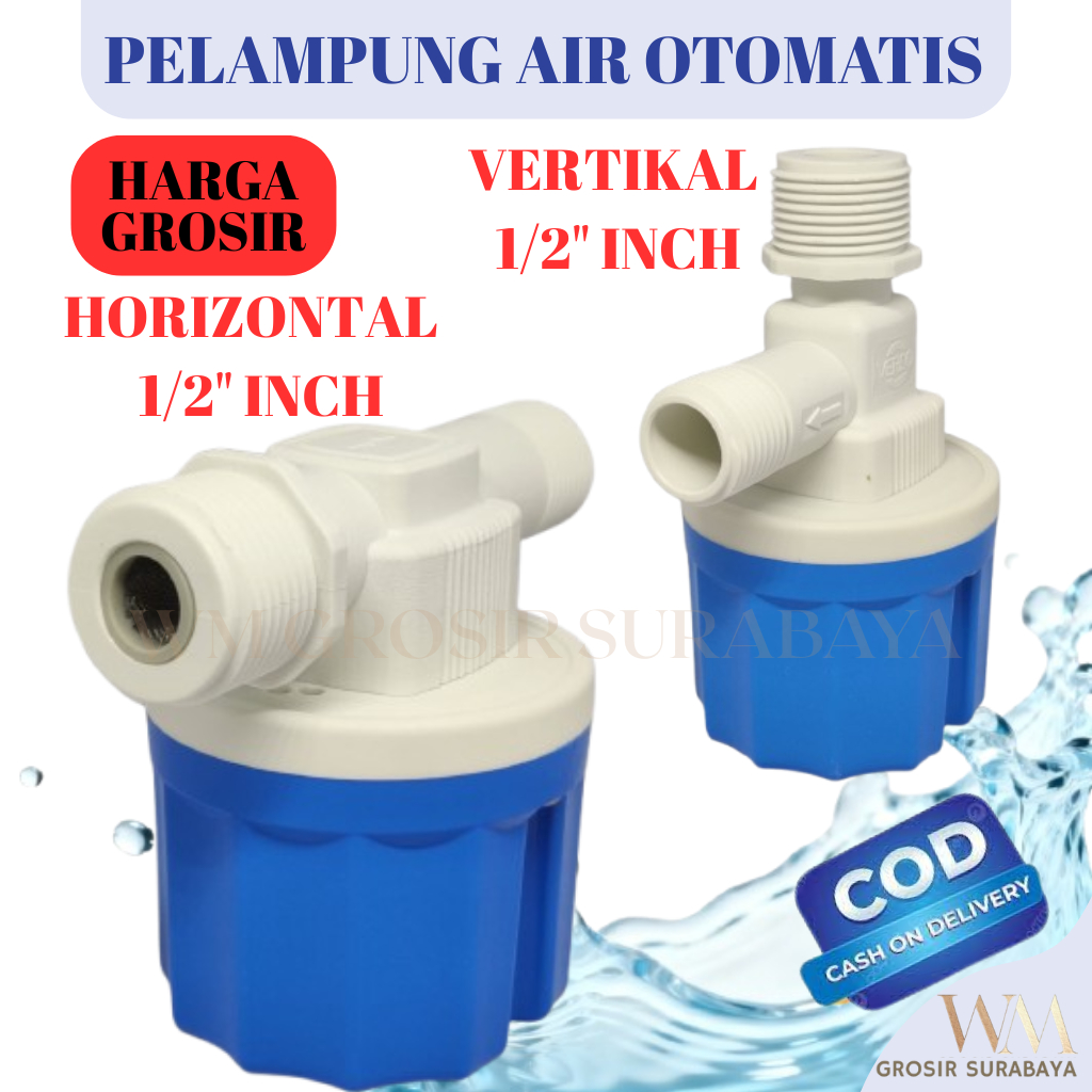Pelampung Toren Otomatis 1/2 Pelampung Kran Air Otomatis Water Control Sensor Keran Tandon Air Otoma