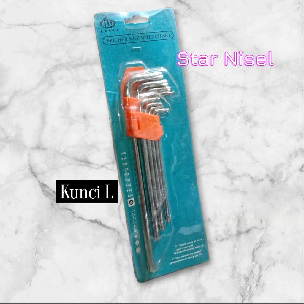 Kunci L Bunga Bintang Set FIT