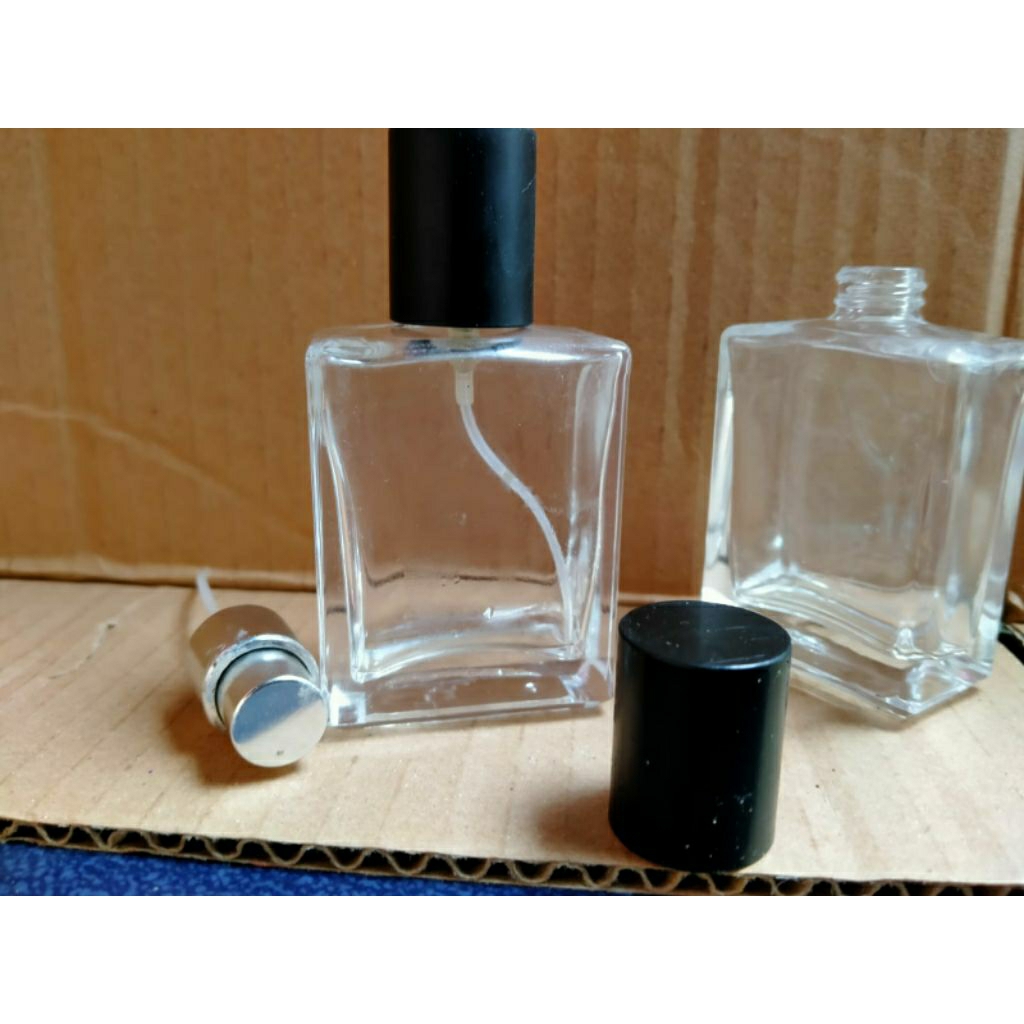 Botol parfum kosong kotak 35ml/Botol kotak 35ml murah/Botol parfum kotak murah