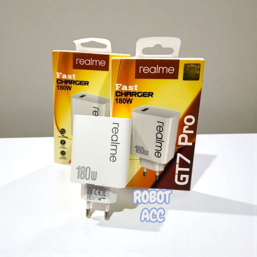 Batok Realme GT7 Pro Fast Charger Kepala Charger Realme GT7 PRO 180W Adaptor Realme GT7 PRO 1usb Fas