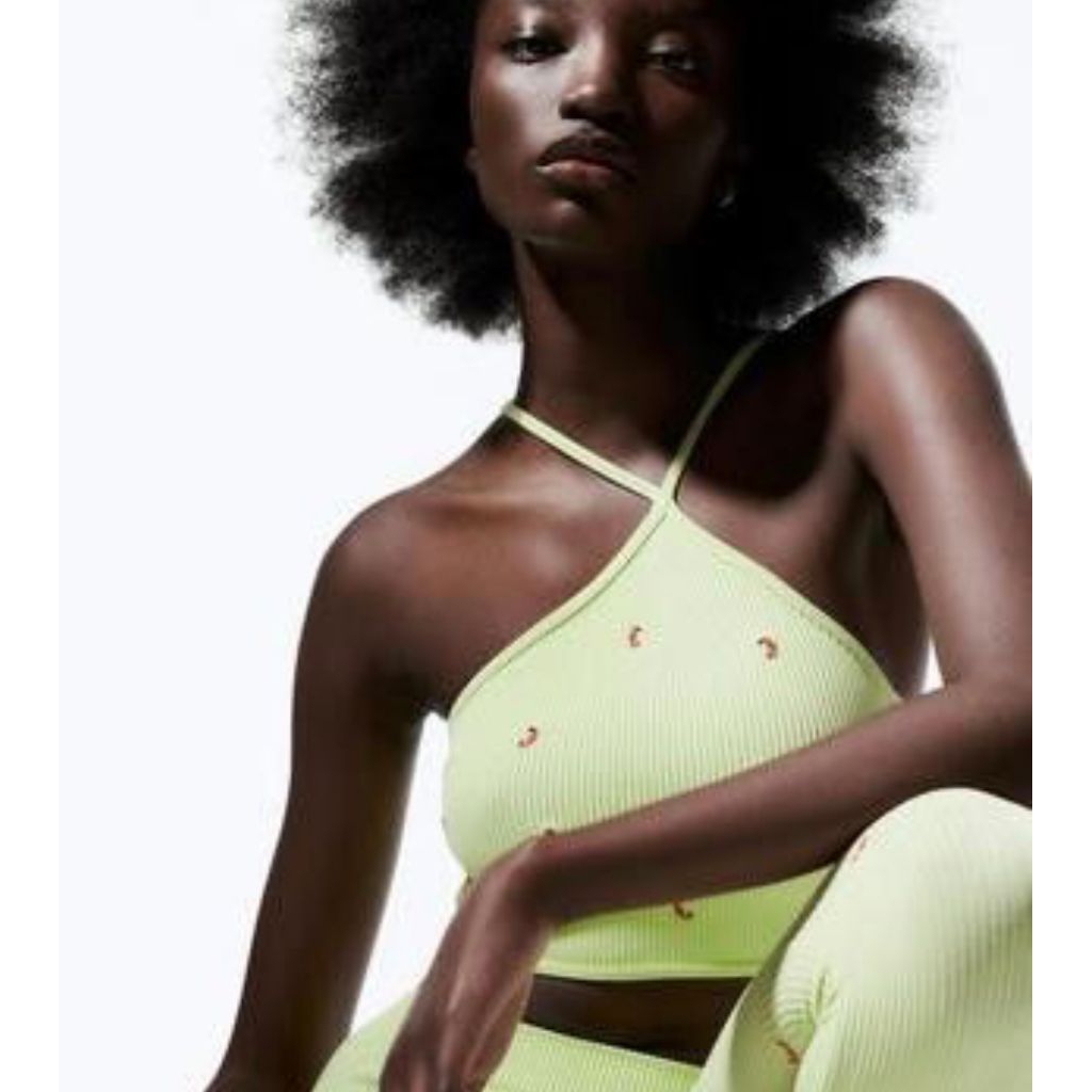 ZARA SEAMLESS TANK TOP HALTER NECK