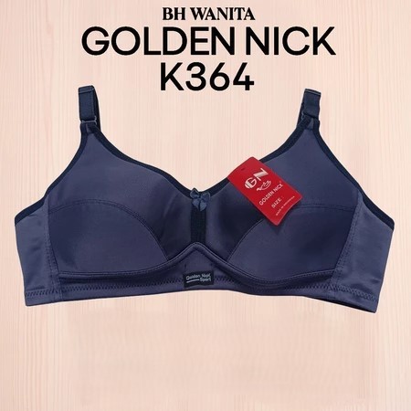 Golden Nick Sport Bra SK 365 BH Busa Tipis cup A- B, tanpa kawat 34-42 Dengan Warna ( Navy ) | BH Go