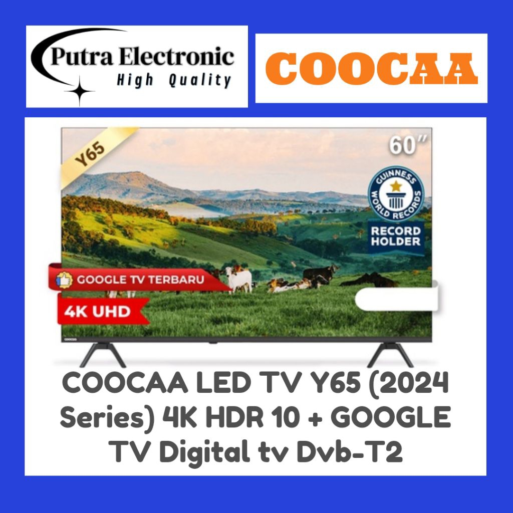COOCAA 60Y65 4K GOOGLE TV 60 inch