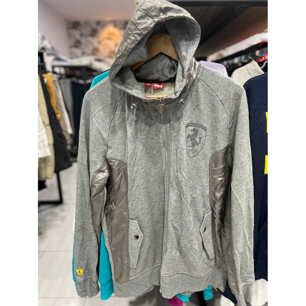 HOODIE FERRARI X PUMA, HODIE FERARI X PUMA, HOODIE VINTAGE, HODIE SECOND BRAND