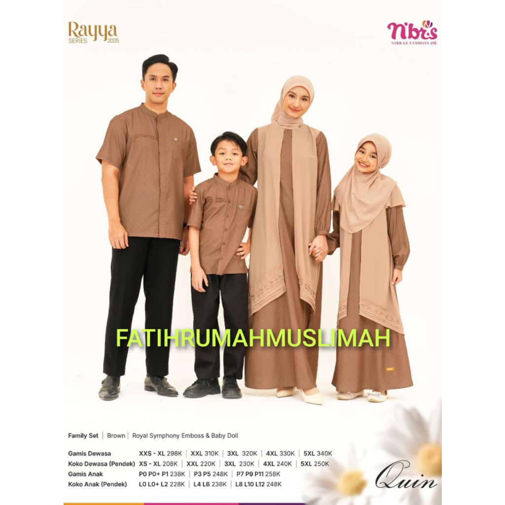 SARIMBIT NIBRAS / TERBARU / QUIN / SARIMBIT NIBRAS QUIN / NIBRAS SARIMBIT / SARIMBIT NIBRAS BROWN / 