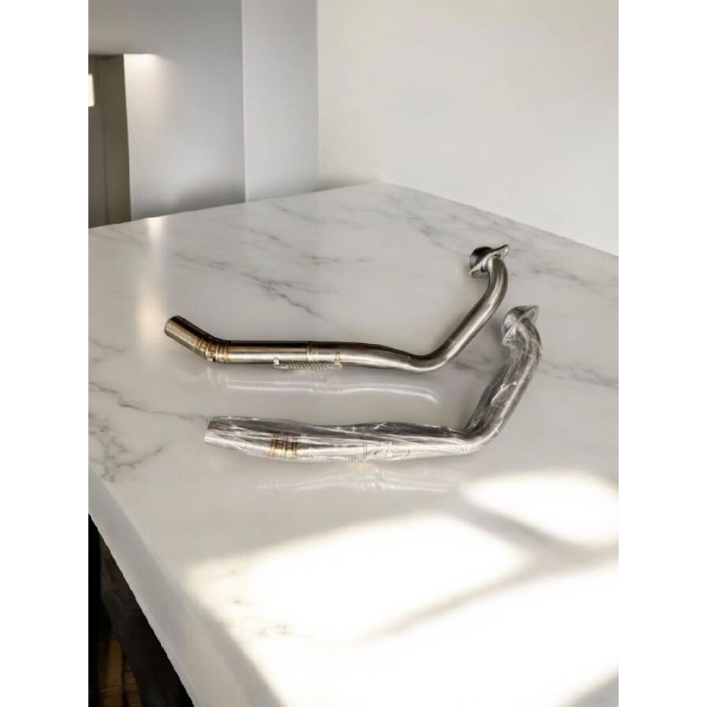 Pipa leher/leheran knalpot mx 135 mx king 150 standar racing inlet 38mm