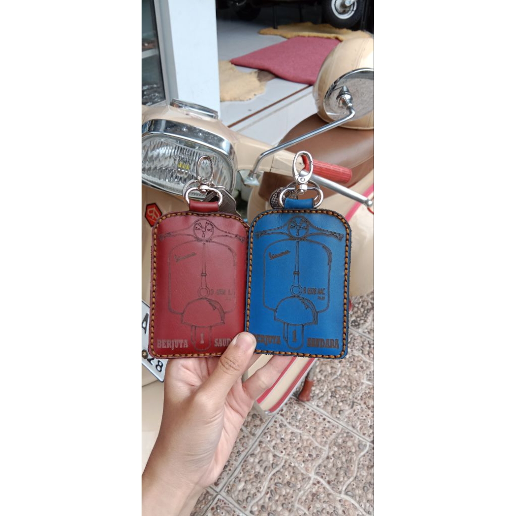 Gantungan Kunci STNK Laser VESPA