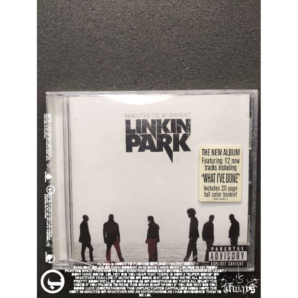 original CD Linkin Park – Minutes To Midnigh