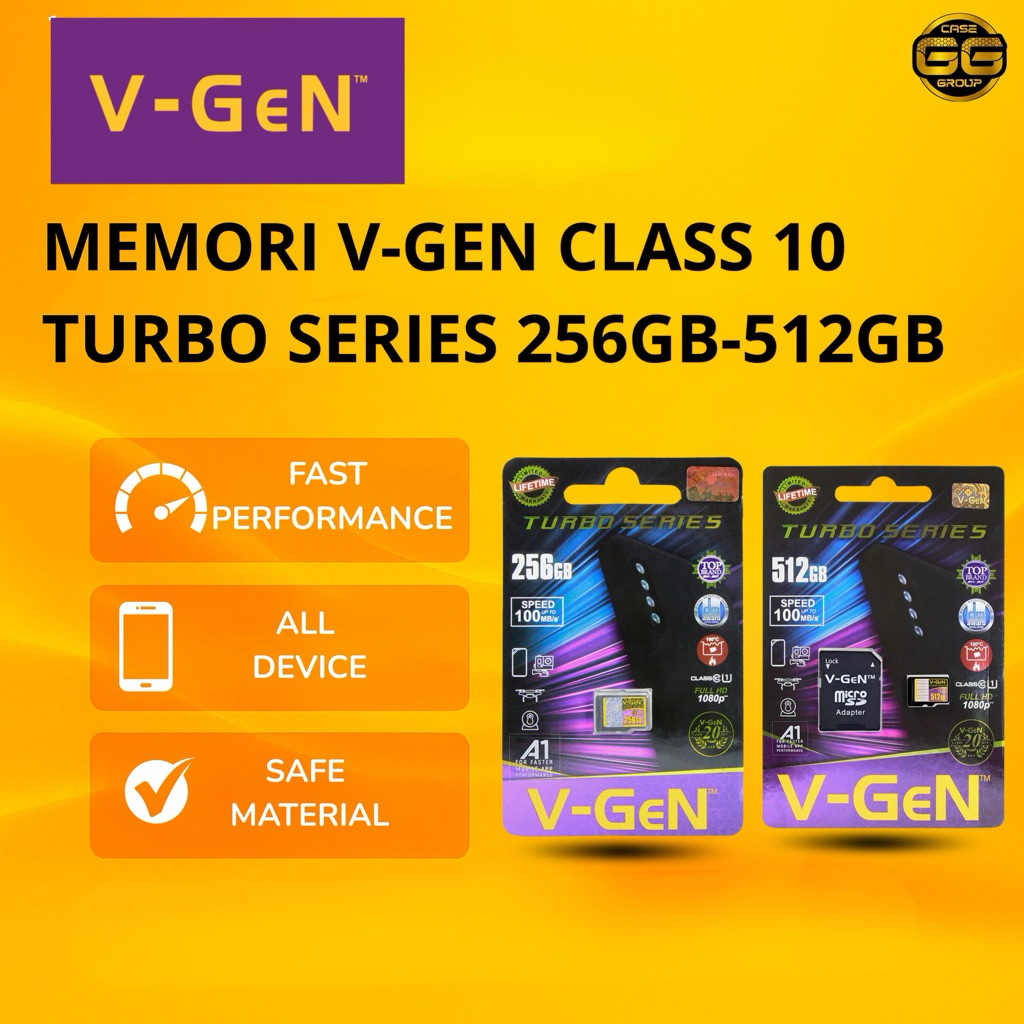 MEMORI V-GEN CLASS 10 TURBO SERIES 256GB-512GB