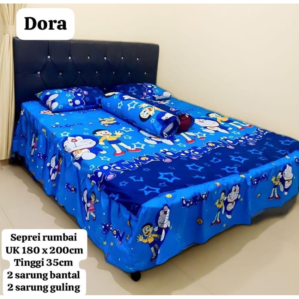 Sprei rumbai bahan katun polimicro Uk 180x200