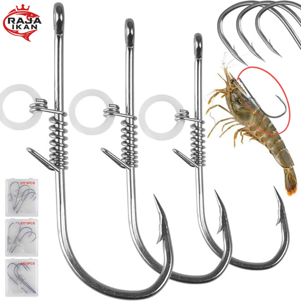 Mata Kail Pancing Umpan Udang Hidup Untuk Memancing Ikan di Laut Sungai dan Muara