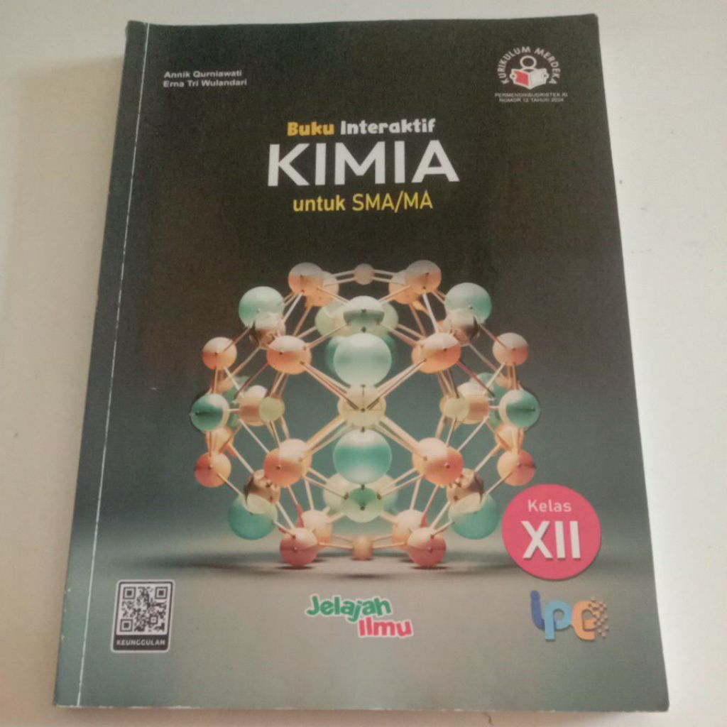 Buku Interaktif Kimia Untuk SMA/MA Kelas 12/XII K-Merdeka #Bekas.Intan Pariwara