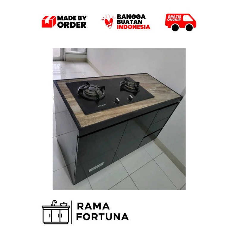 [Rama Fortuna] KSB Kitchen set Bawah Custom – Modern & Praktis untuk Kompor Tanam