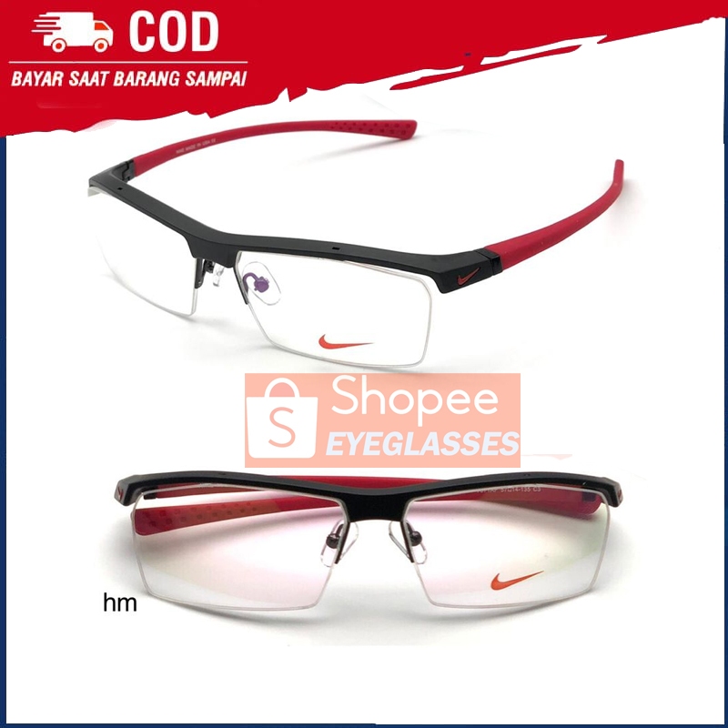 Frame Kacamata Nike Half Sporty Premium Pria Rimless N7071