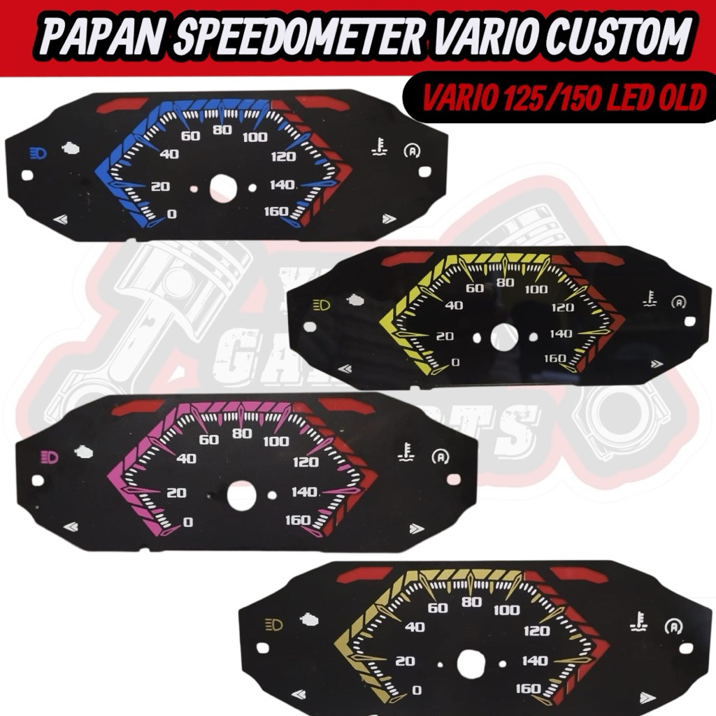 Papan Speedometer Speedo Spedo Meter Honda Vario 125 150 Led Old 2015 - 2017 Custom