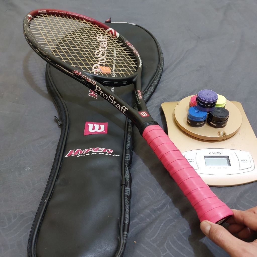 RAKET TENIS ORIGINAL WILSON HYPER PRO STAFF  5.0 BEKAS 254GRAM