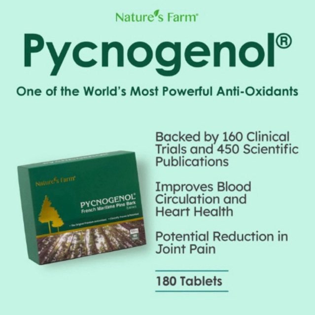 Nature's Farm Pycnogenol 100mg 180s