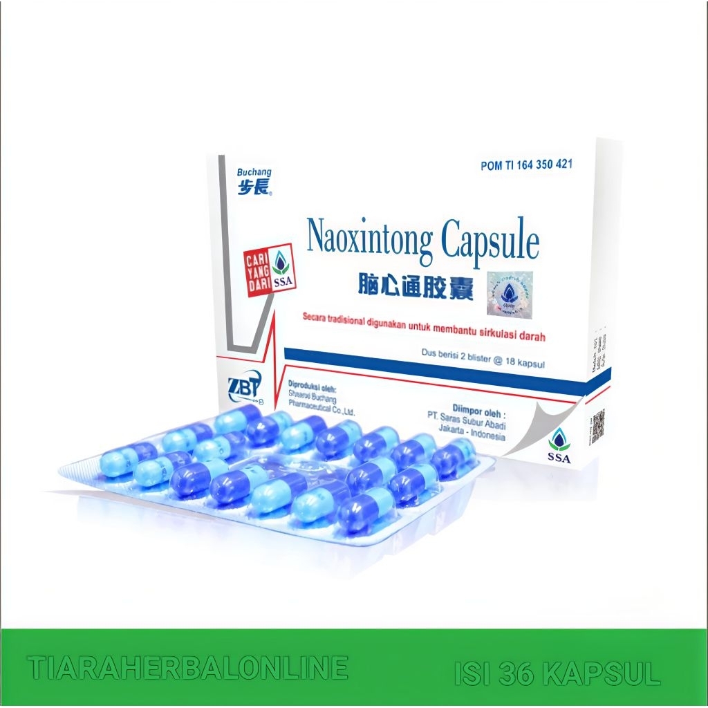 Buchang Naoxintong Capsule Dus 36s Obat Jantung Bucang Naoxintong Capsule