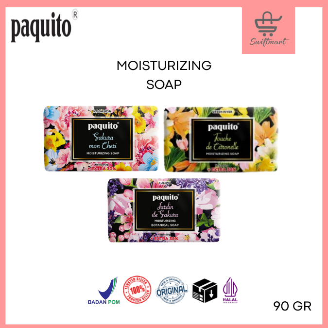 Paquito Moisturizing Soap 90gr - Sabun Batang / Sabun Batang