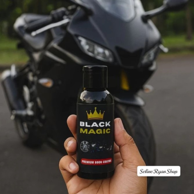 Black Magic Penghitam Bodi Motor / Semir Bodi Motor Anti Kusam