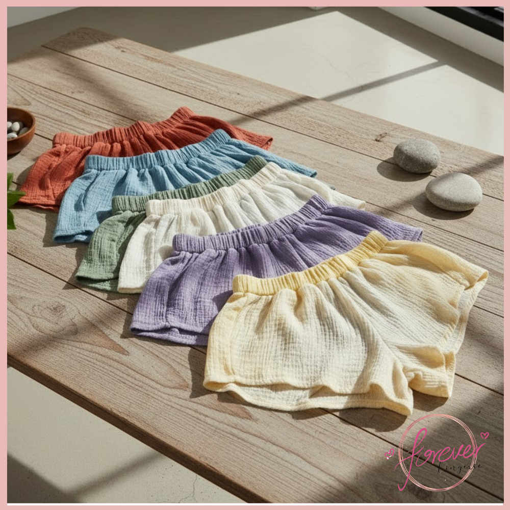 Forever Celana Pendek Wanita Ukuran One Size Bahan Polyester Solid Warna Motif Polosan Model Shortpa