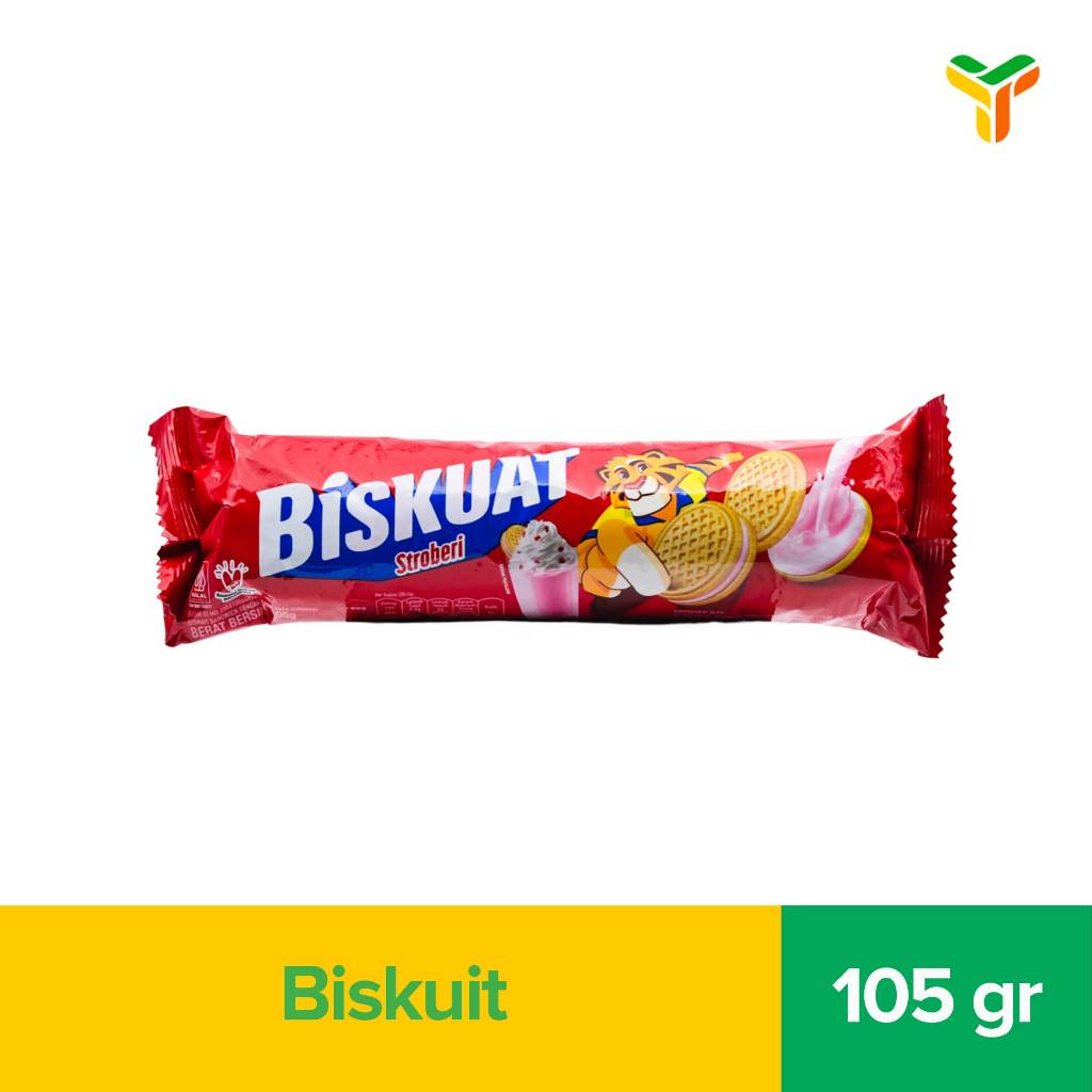 Biskuat Sandwich Golden Strawberry 105 Gram