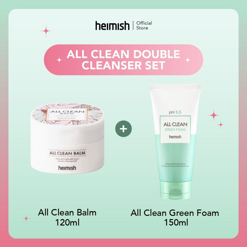 [DOUBLE CLEANSER] Heimish All Clean Balm + Heimish All Green Foam