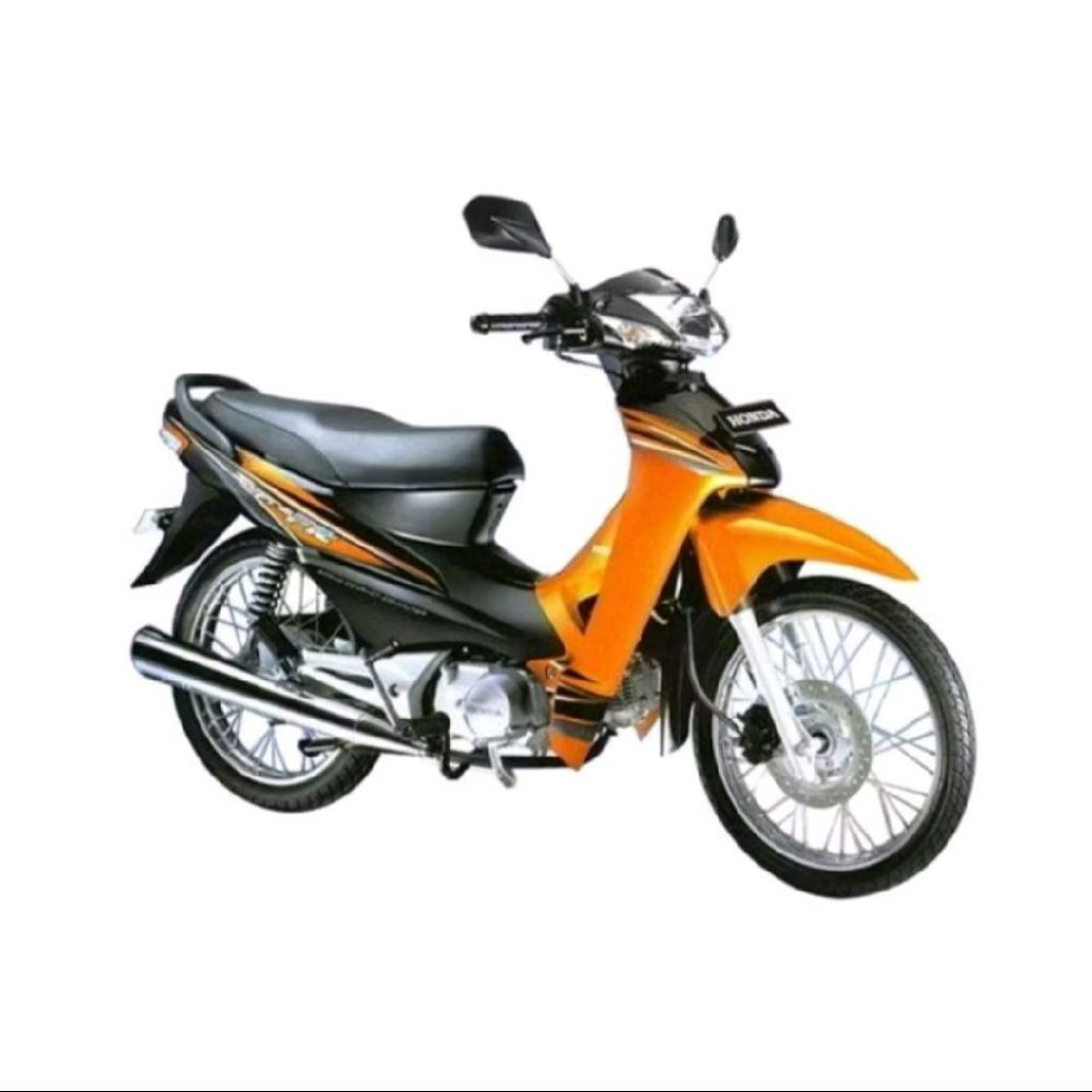 Dek Legshield Tebeng Sayap Luar Kiri Kanan Set Orange Honda Supra Fit New AHM Original