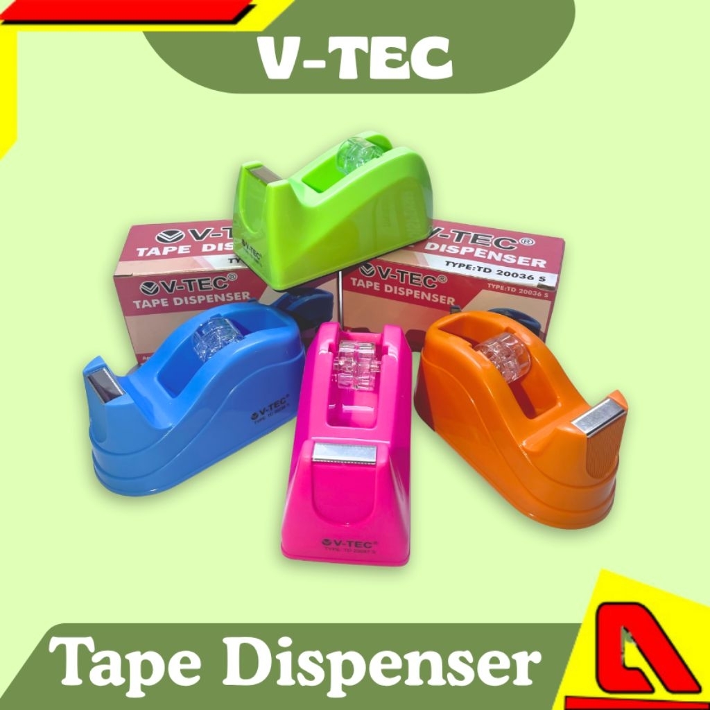 Tempat Isolasi/Tape dispanser V-tec, Alat Pemotong Isolasi Kecil