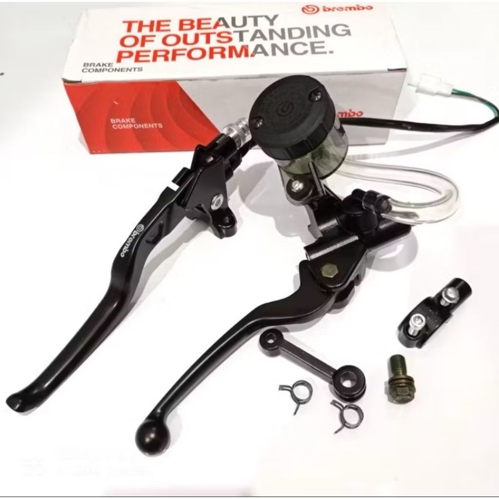 Set Master Rem handle kiri kanan, Brembo Tabung kanan Smoke Set Kiri Kanan