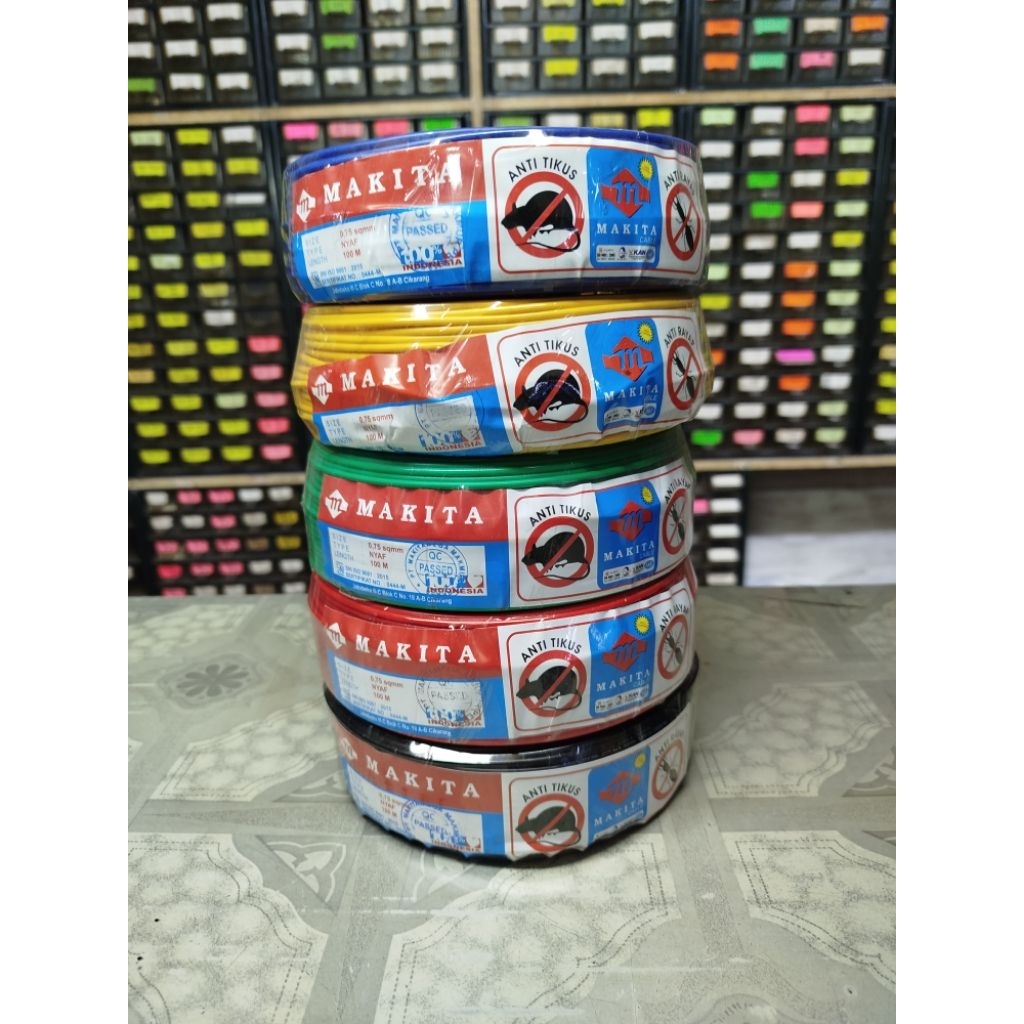 Kabel serabut kabel 0,75 kabel makita kabel 18awg kabel listrik 100M