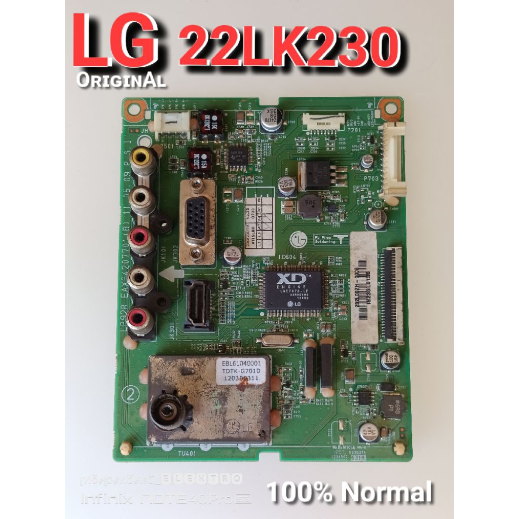 Mainboard Tv led LG 22LK230-TA 22LK230-TA   mainboard Tv lg 22LK230-TA 22LK230   Mesin Tv LG 22LK230