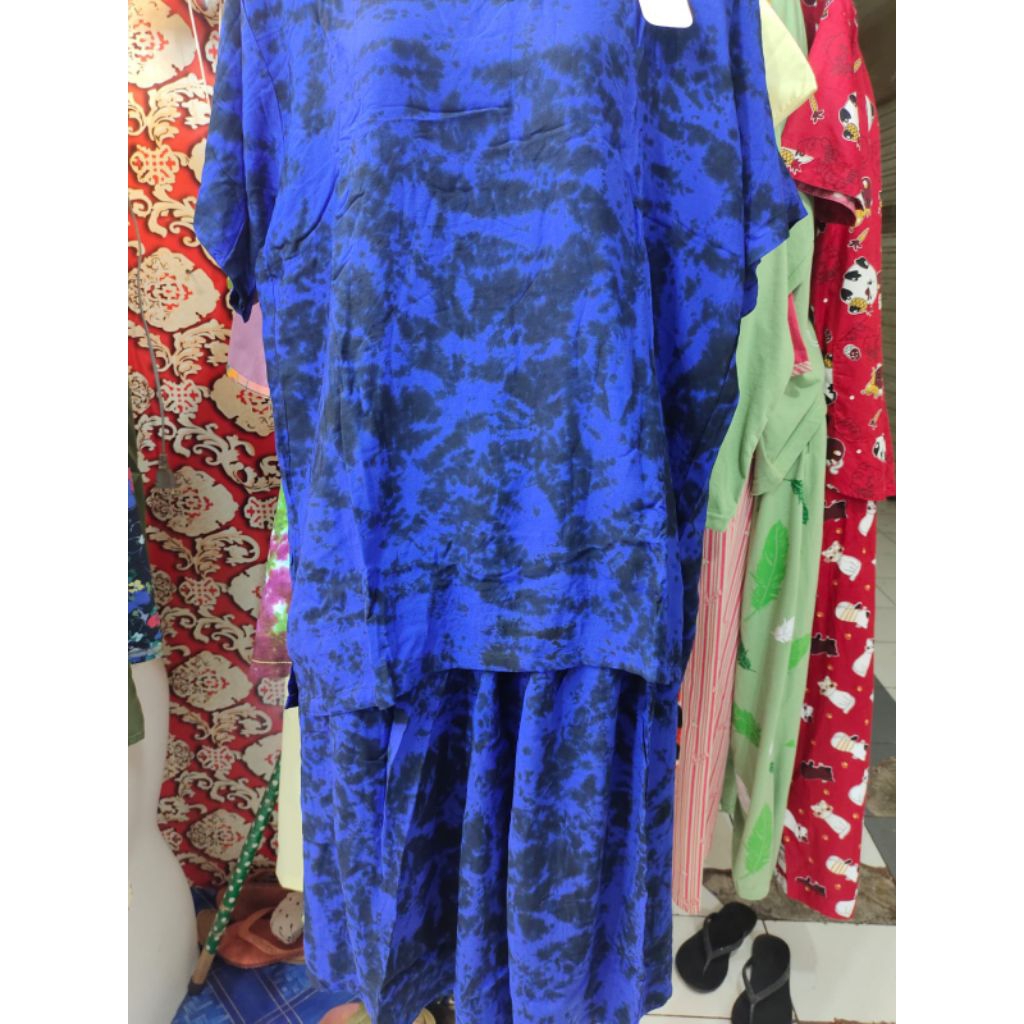 stelan batik/stelan batik celana pendek/one set batik