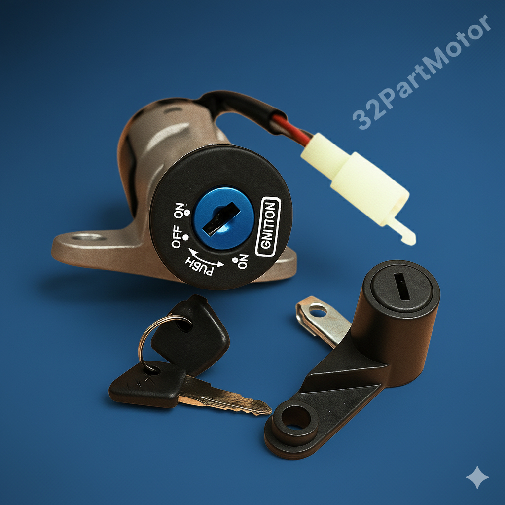 KUNCI KONTAK VEGA R NEW / VEGA ZR / JUPITER Z - KUNCI KONTAK SET MOTOR