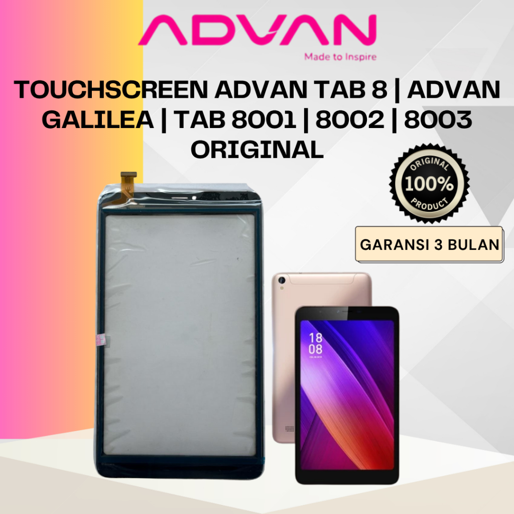 TOUCHSCREEN ADVAN TAB 8 / ADVAN GALILEA / TAB 8001 / 8002 / 8003 Original