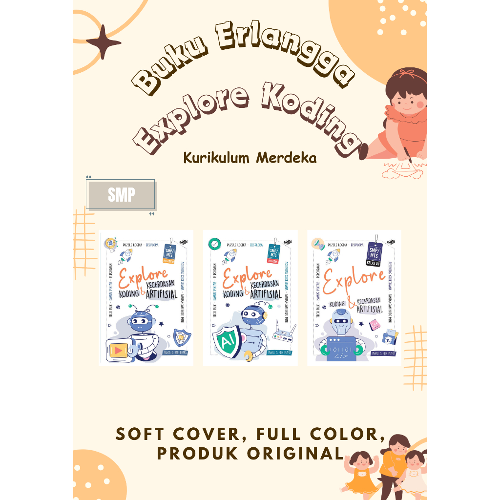 Buku Explore Koding SMP kurikulum Merdeka (ERLANGGA)