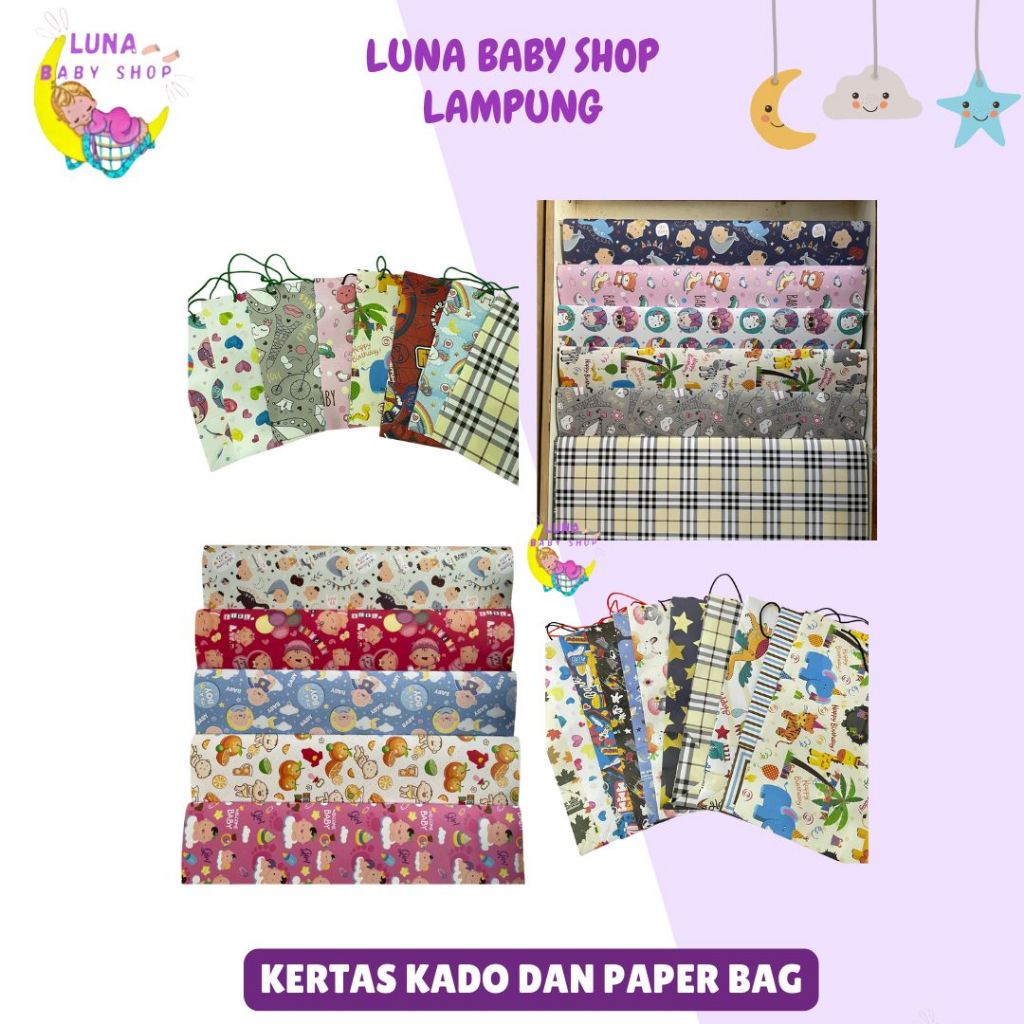 Kertas Kado Kecil dan Jumbo & Paper Bag Kertas Kado Besar dan Kecil